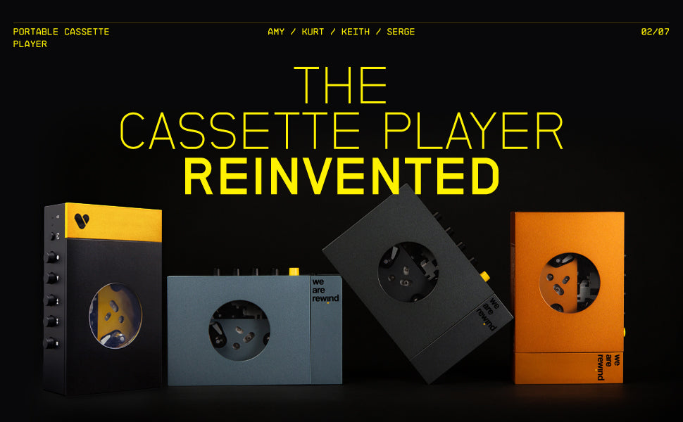 We Are Rewind: Orange Cassette Player • Serge