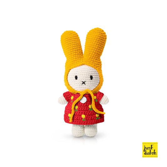 Miffy Red Tulip Dress and Yellow Hat Plush