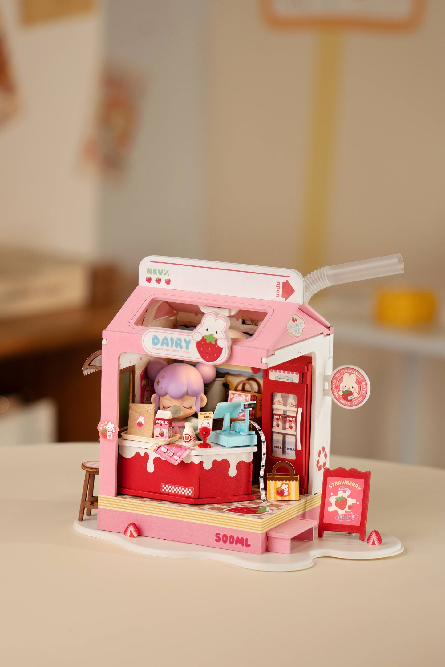 DIY Kit: Strawberry Milk Box Shop