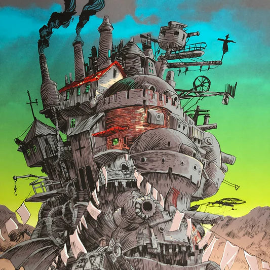 Tim Doyle: Miyazaki - Howl's Castle Art Print