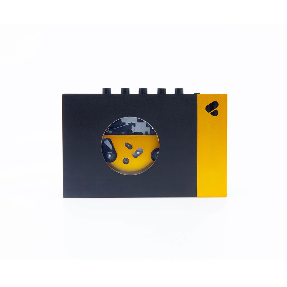 We Are Rewind: Black & Yellow Cassette Player • Amy