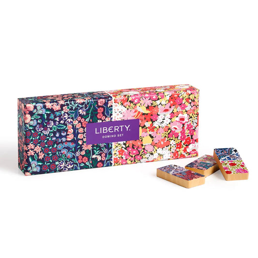 Liberty London: Floral Wood Domino Set