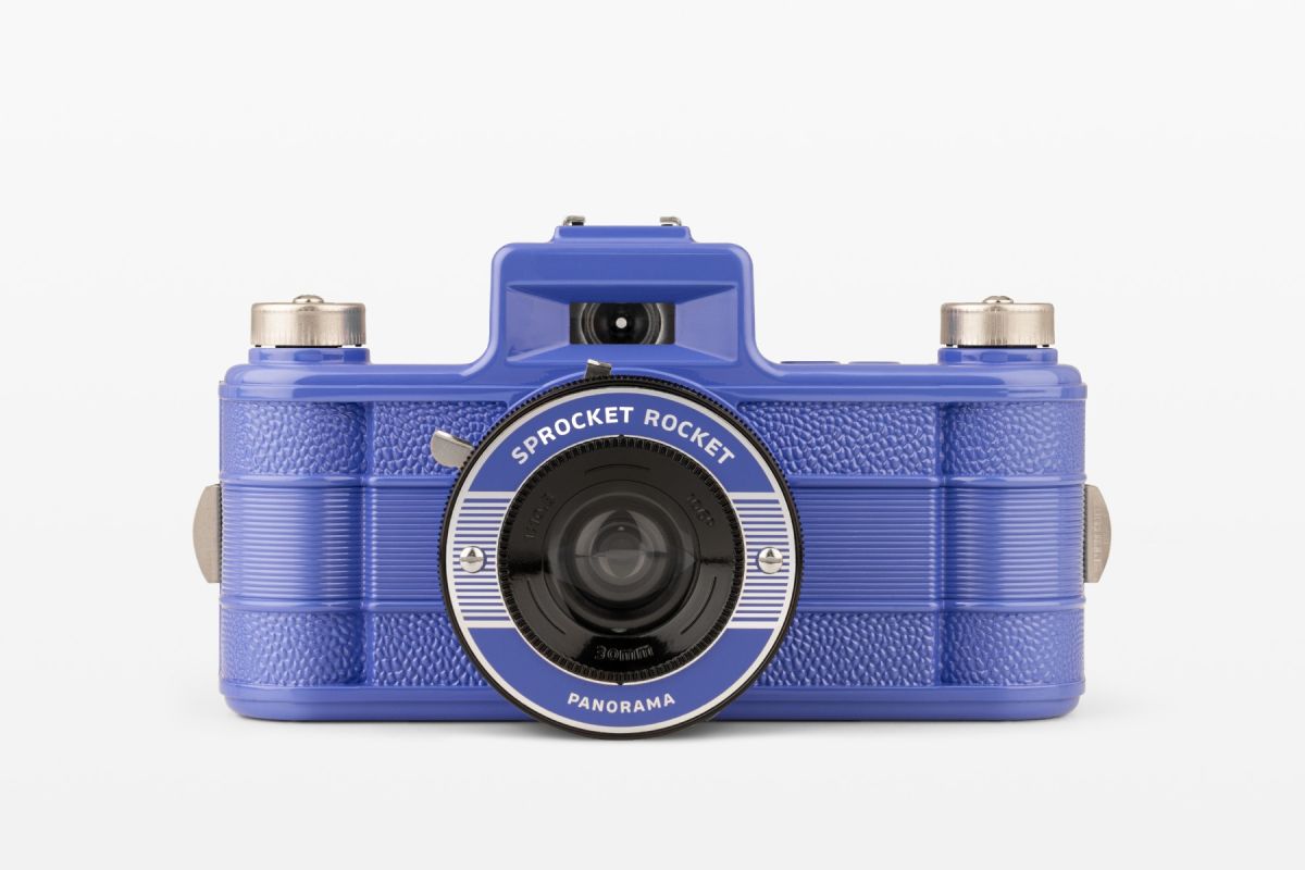 Sprocket Rocket Panoramic Baja Blue 35mm Camera