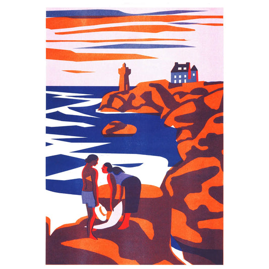 Virginie Morgand: Perros-Guirec, the Granite Coast Art Print