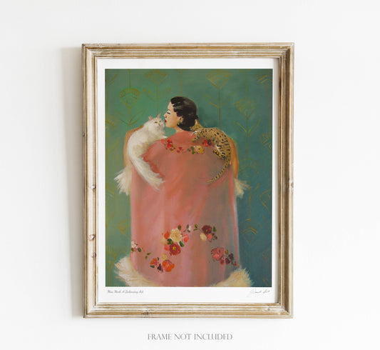 Janet Hill: Miss Mink Art Print