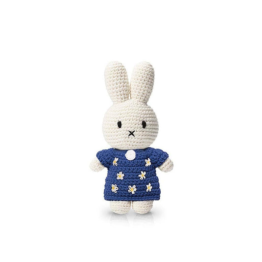 Miffy Blue and Little Flower Dress Plush