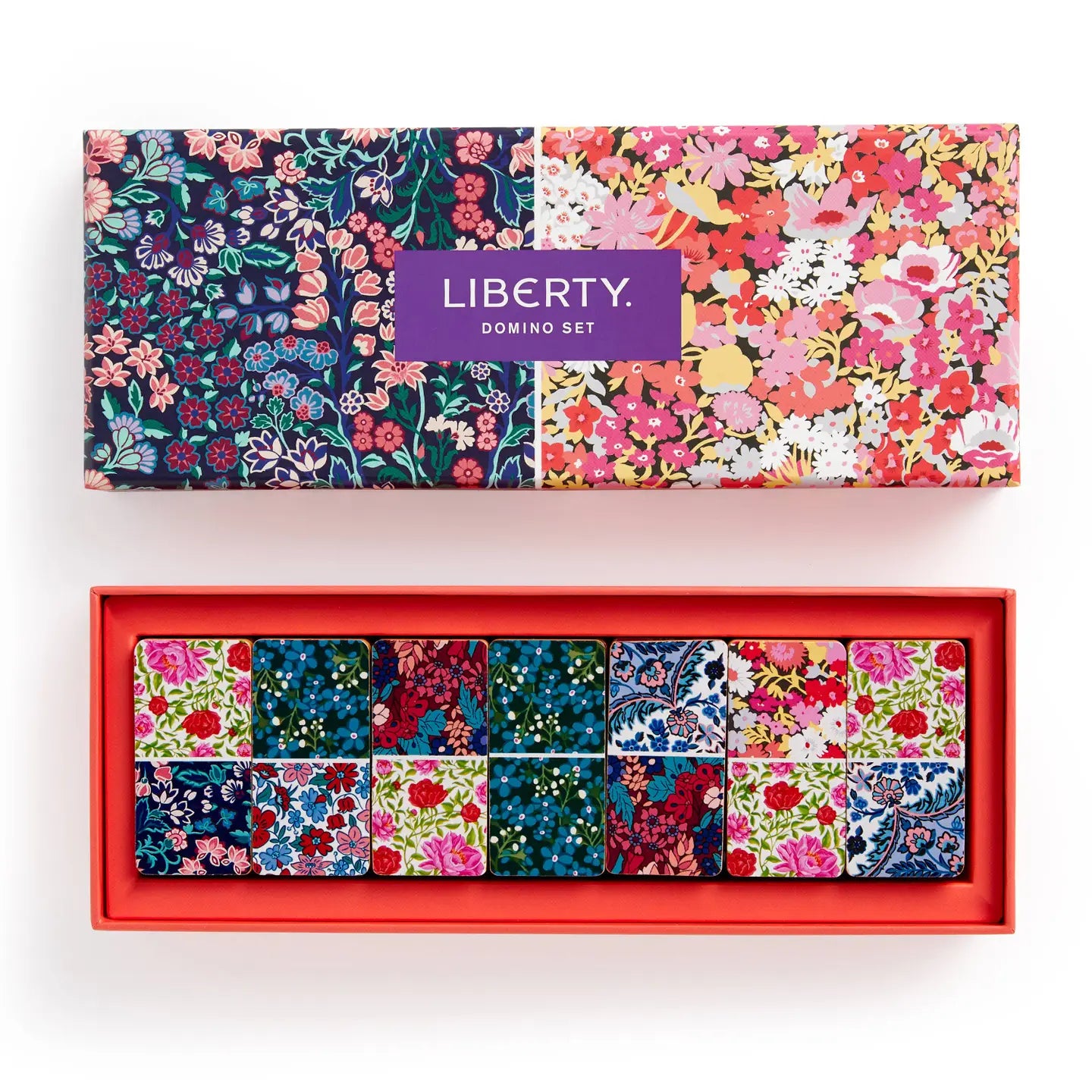 Liberty London: Floral Wood Domino Set