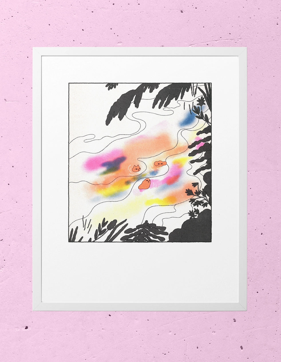 Hel Covell: Wild Swim Art Print