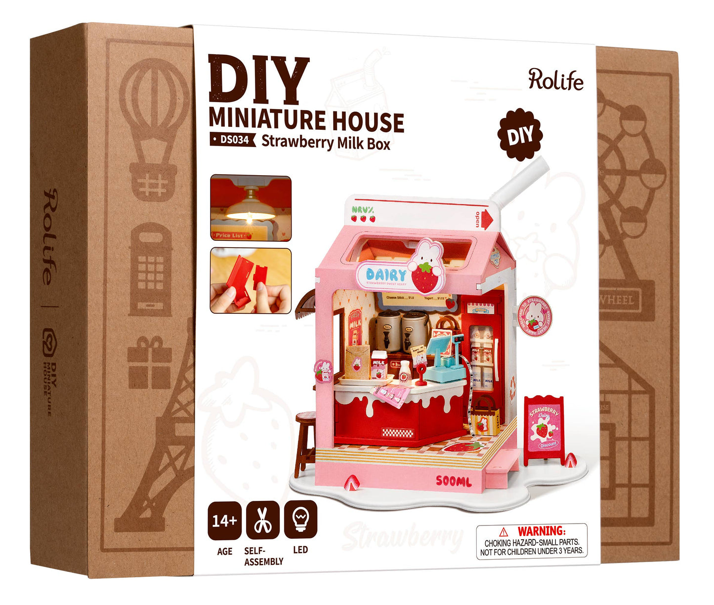 DIY Kit: Strawberry Milk Box Shop