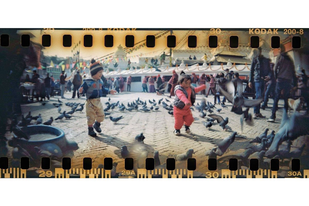 Sprocket Rocket Panoramic Baja Blue 35mm Camera