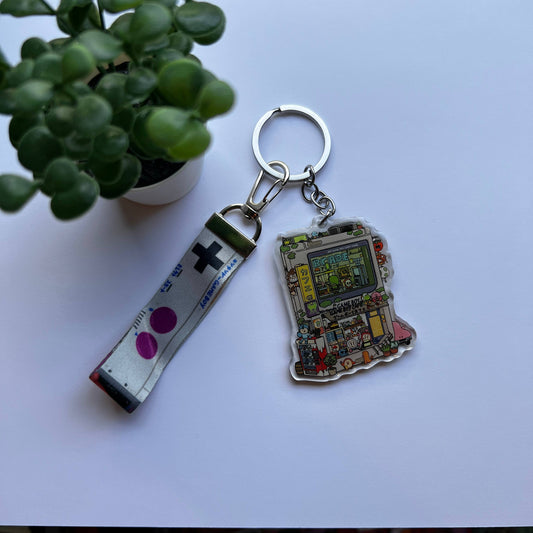 Sushiboiiiyy: Gameboy Cafe Keychain