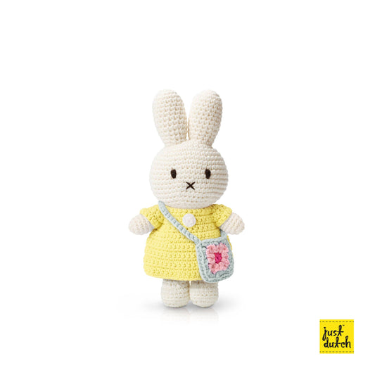 Miffy Yellow Dress and Flower Bag Plush