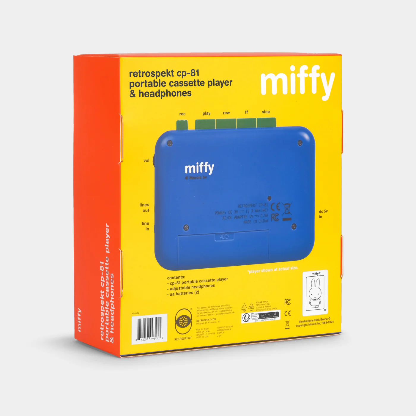 Miffy + Retrospekt Portable Cassette Player