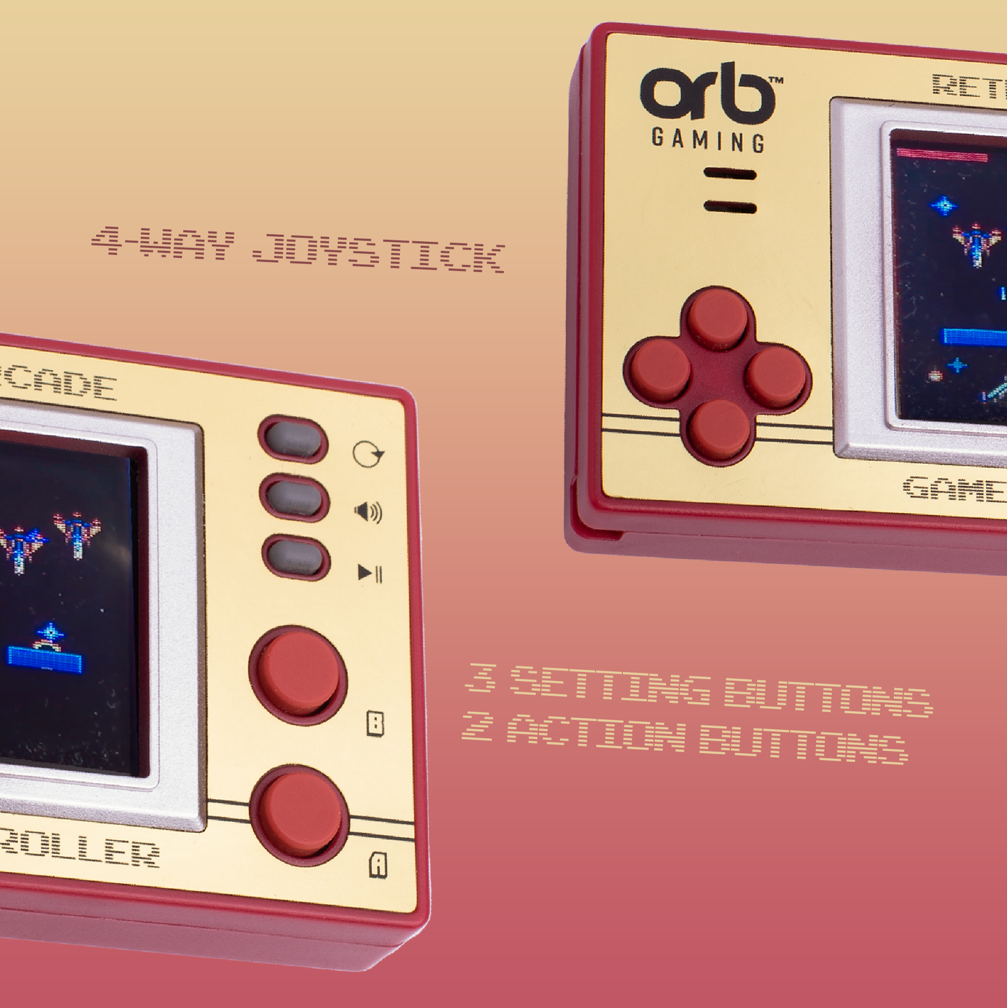 Orb: Retro Mini Handheld Games Console (150-in-1 Games)