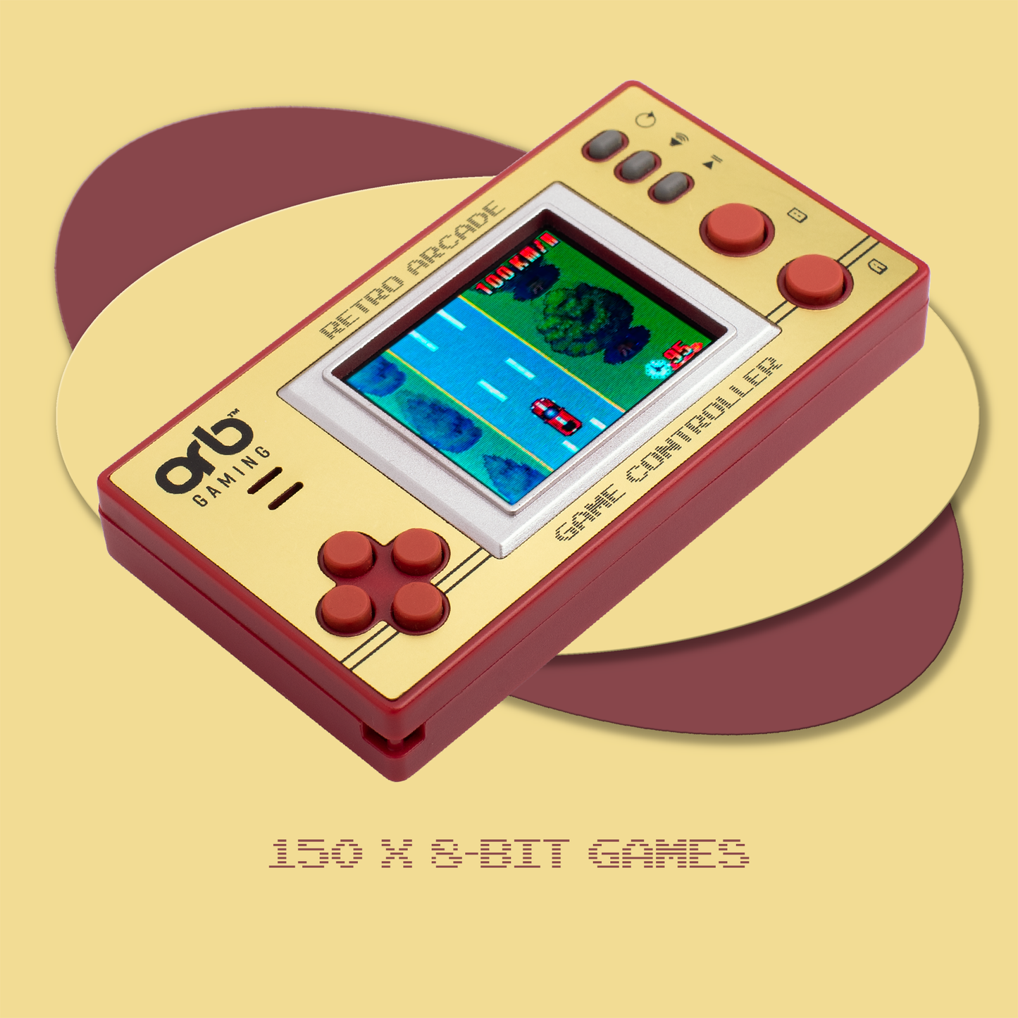 Orb: Retro Mini Handheld Games Console (150-in-1 Games)